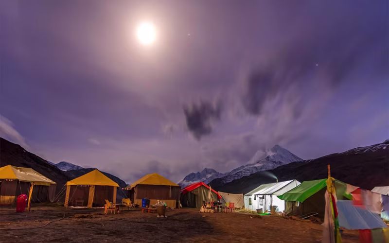 Camping Site in Spiti Valley
